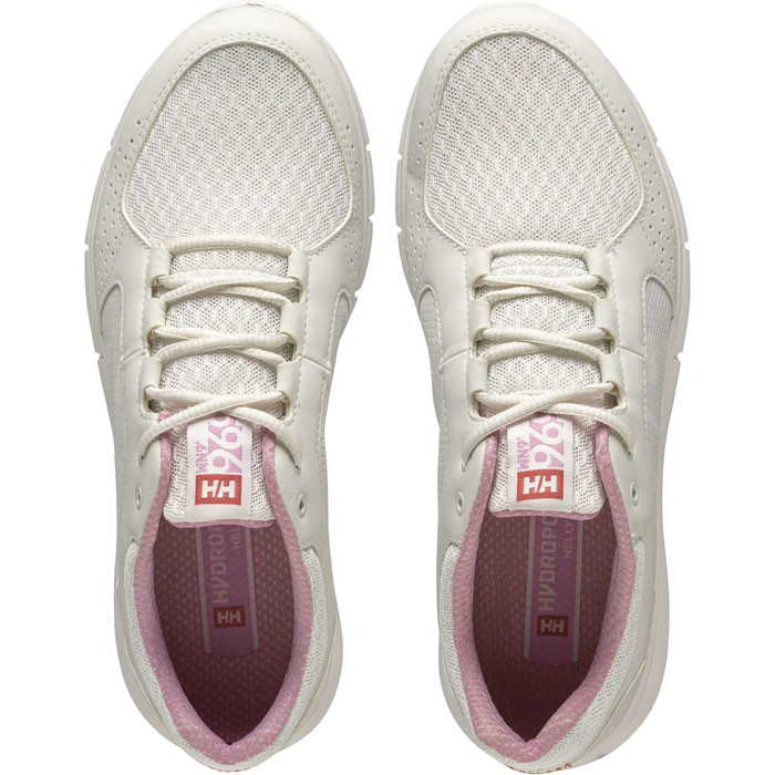 2024 Helly Hansen Mujer Ahiga V4 Hydropower Zapatos De Vela 11583 - Sorbete De Blanco / Rosa